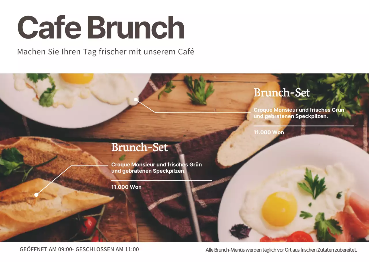 Einfache Fototransparente für Restaurants