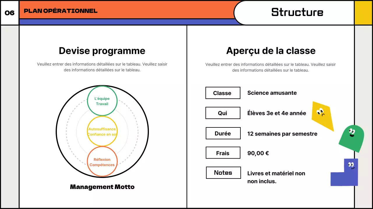 Proposition de cours extrascolaires de mathématiques ludiques avec des formes géométriques colorées