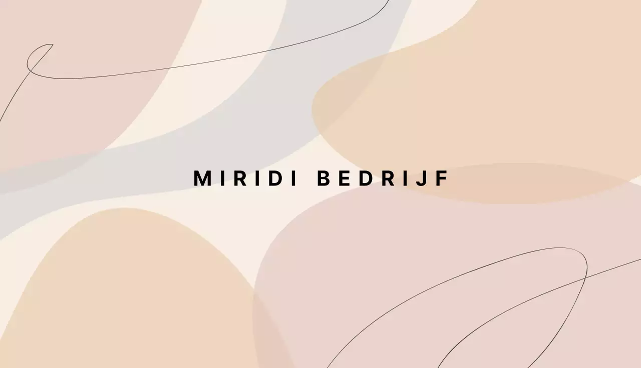 Pastel geometrisch bedrijf