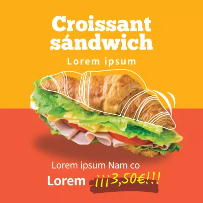 Amarillo-naranja foto destacada Neat restaurante sandwich descuento evento