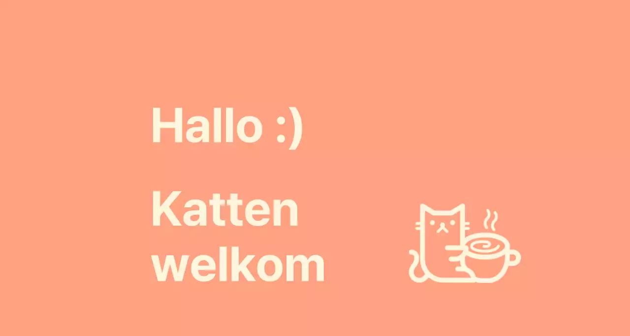 Kattencafé Valkyrie met katten op een roze roze achtergrond