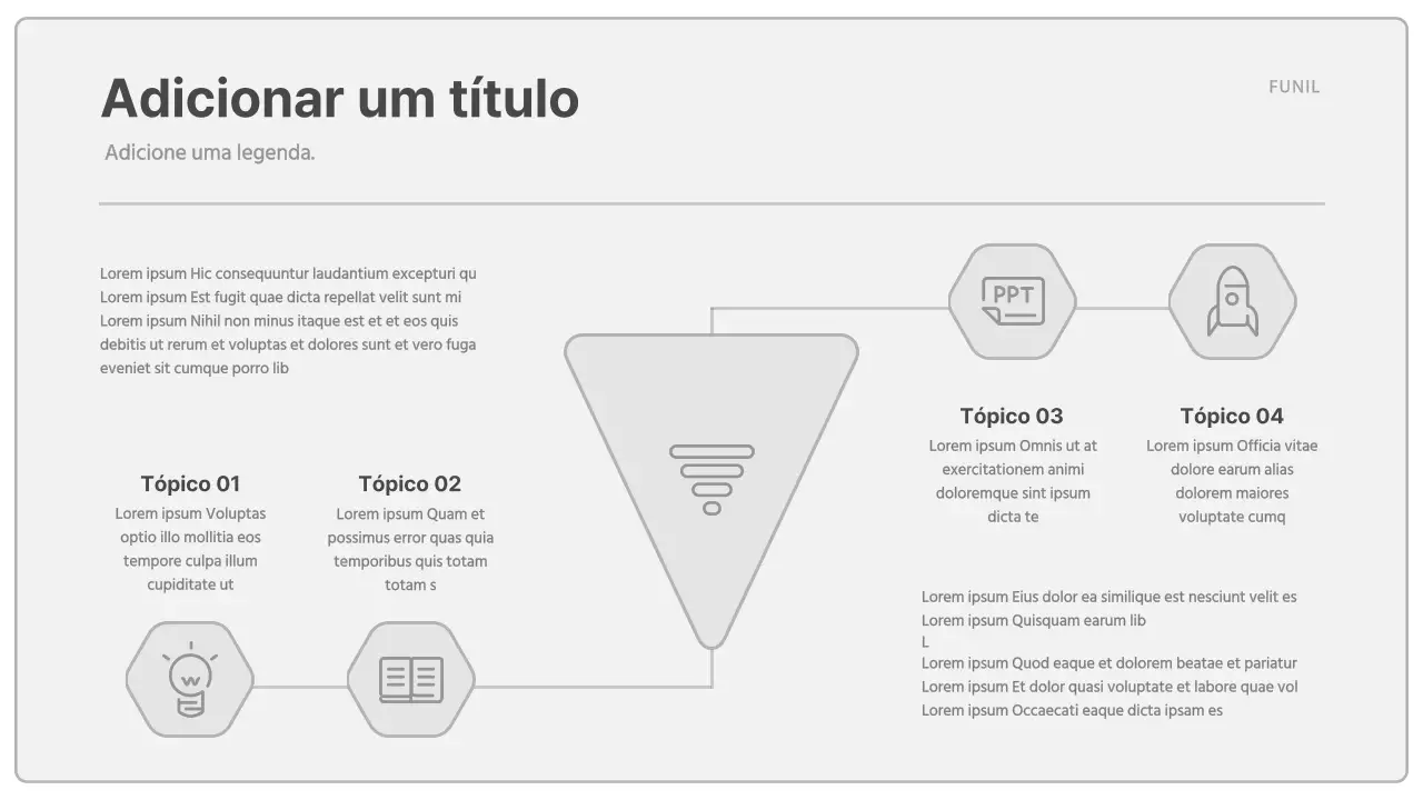 Gráfico de agenda de conceito simples em cinzento e preto