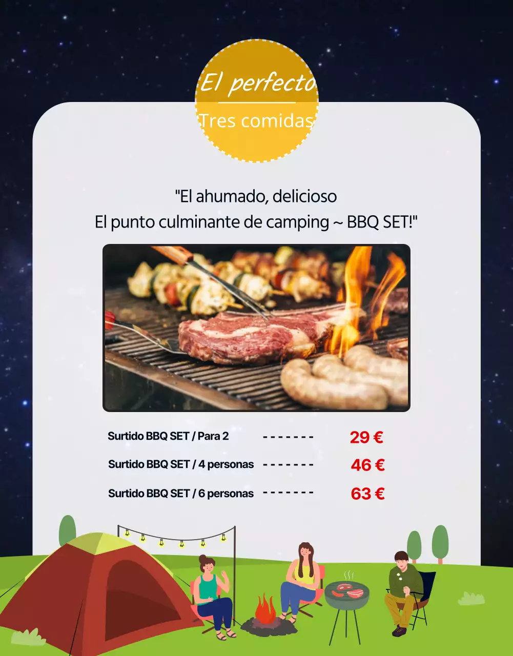 Una exposición sobre alimentos de camping en la que destacan la fotografía y la ilustración ecológicas
