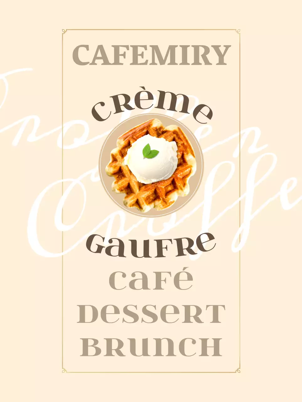 Cafés lumineux en blanc et beige