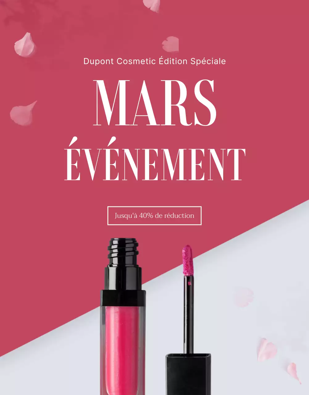 Faites la promotion de votre événement de la Journée blanche avec les tendances beauté rose et violet