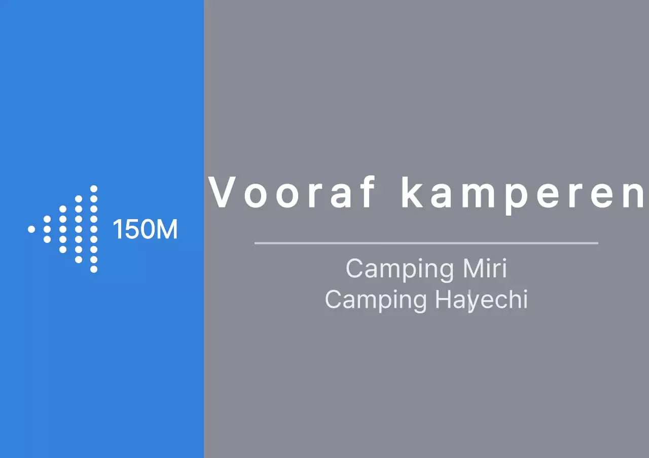 Blauw met grijze, strakke stijl campingpijlgeleiding