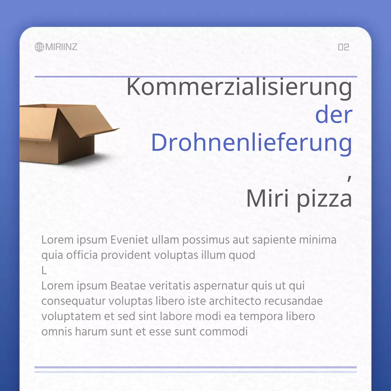 Papier Textur Karte in Blau und GrauConcept NewsClipping