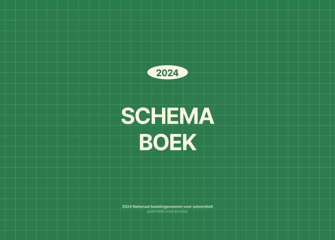 SAT D-day notitieblok concept wandkalender in groen en lichtgeel