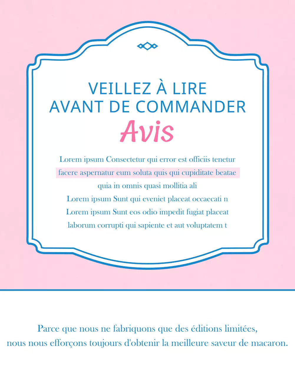 Vendre des macarons avec des décorations roses et vintage