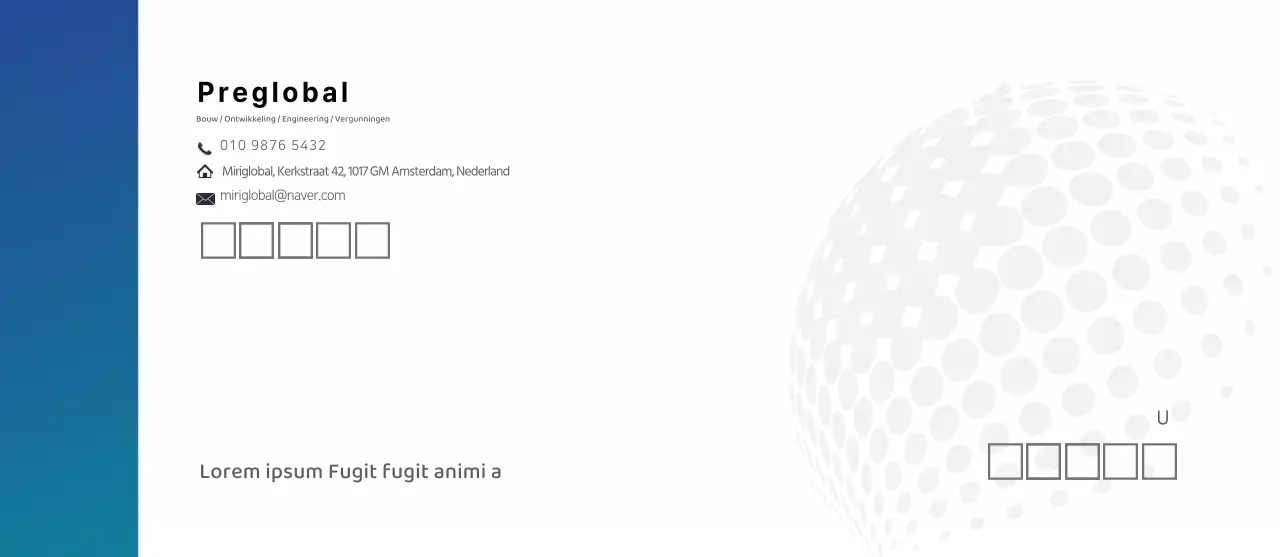 blauw lichtblauw kleurverloop modern zakelijke constructie