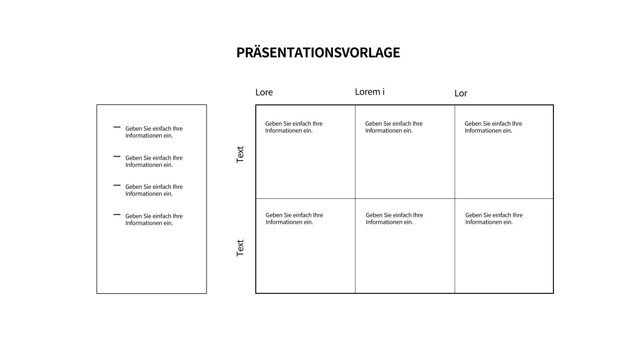Einfache schwarze Formen
