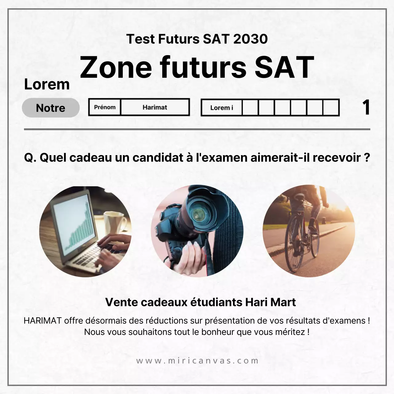 Des encouragements pour le SAT