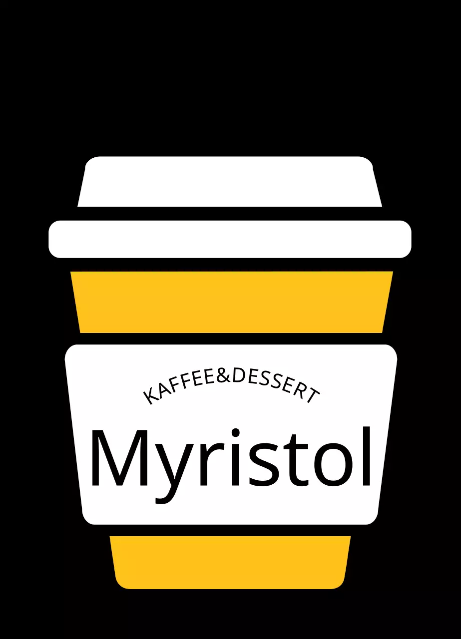 Gelber Pappbecher Cafe Acryl Schlüsselanhänger