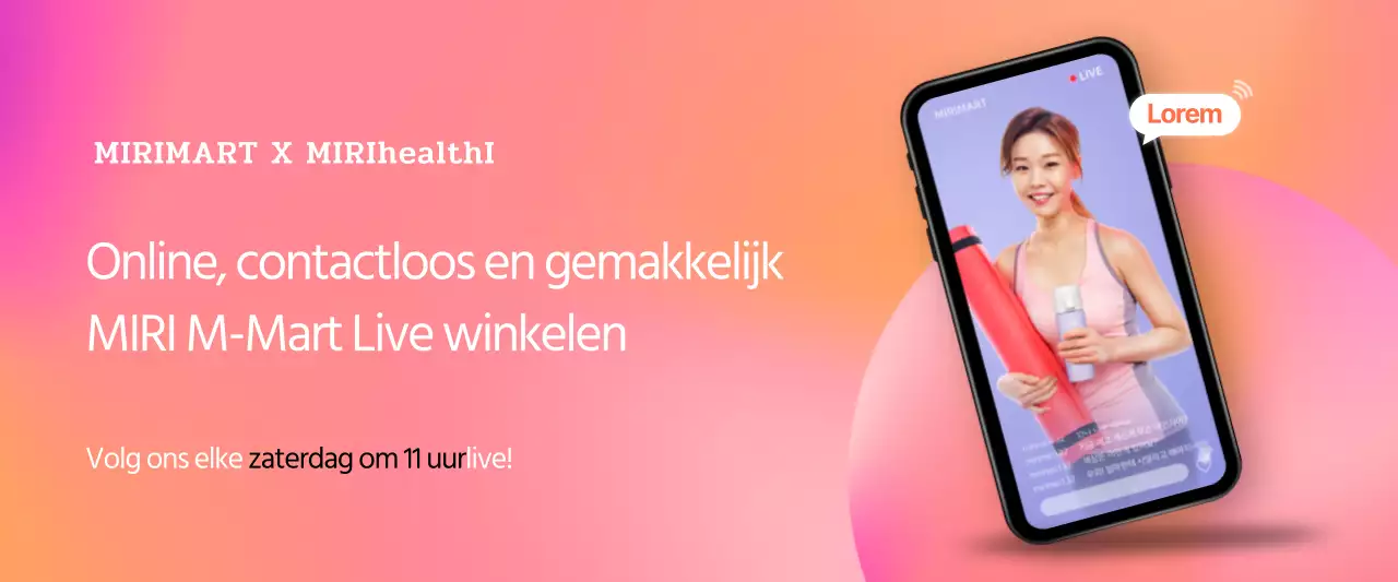 Online live concept levend winkelen in rood kleurverloop