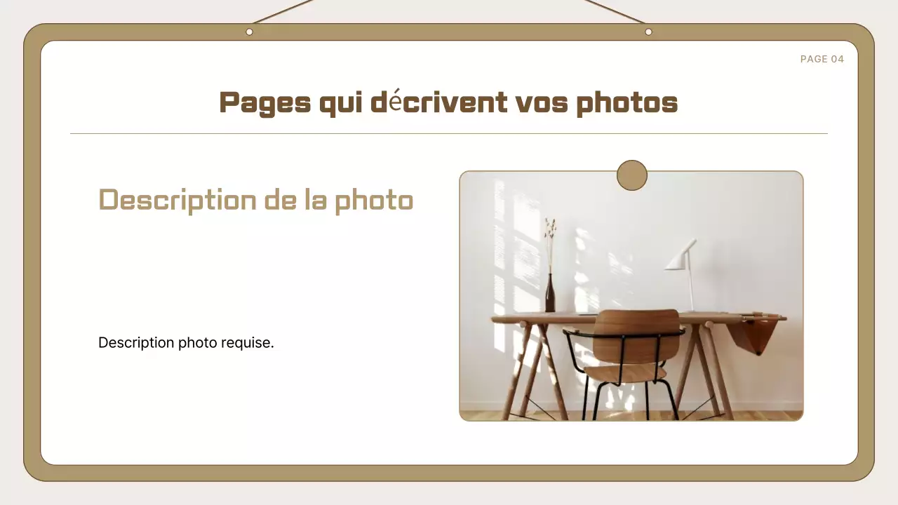 Guide de la présentation Beige Simple