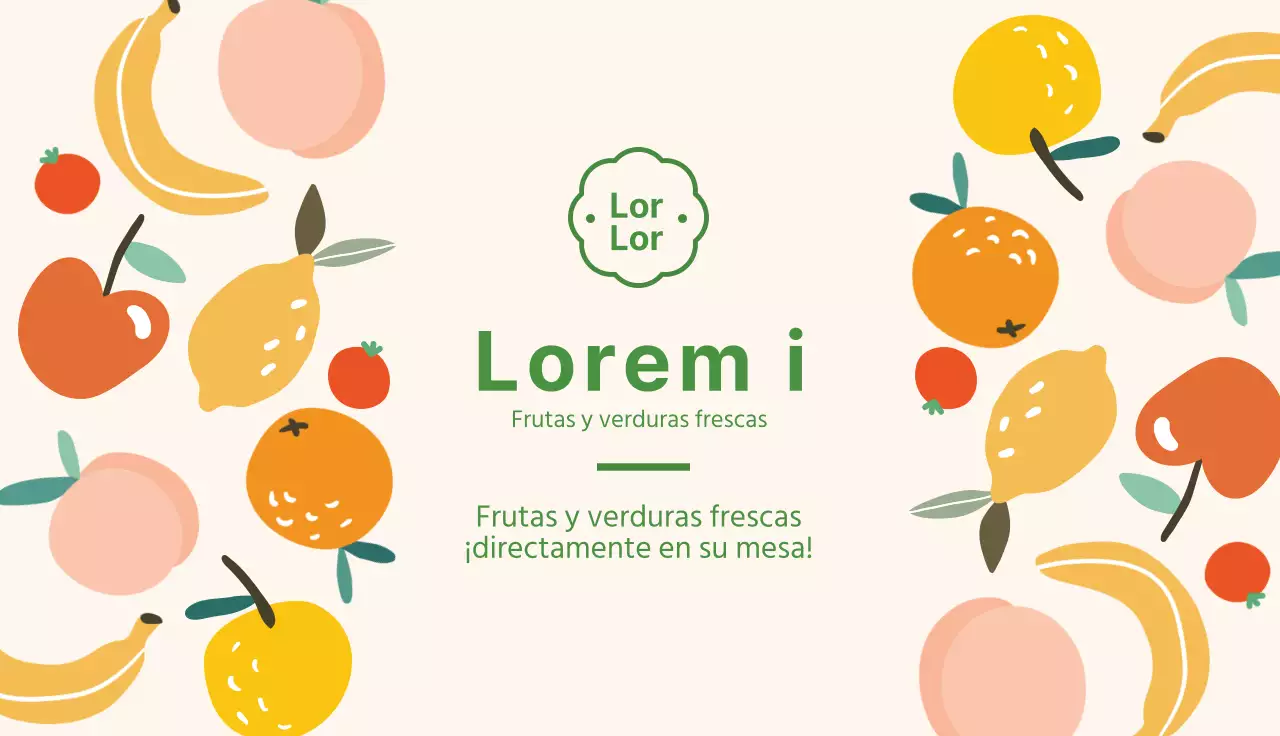 Verde ilustración linda fruta frutería