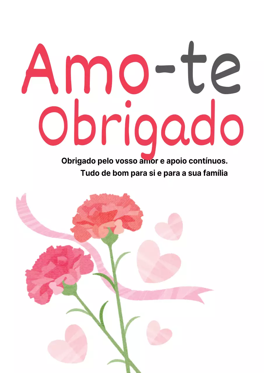 Um agradecimento do Dia da Mãe com um cravo cor-de-rosa e preto, ilustração concetual em aguarela