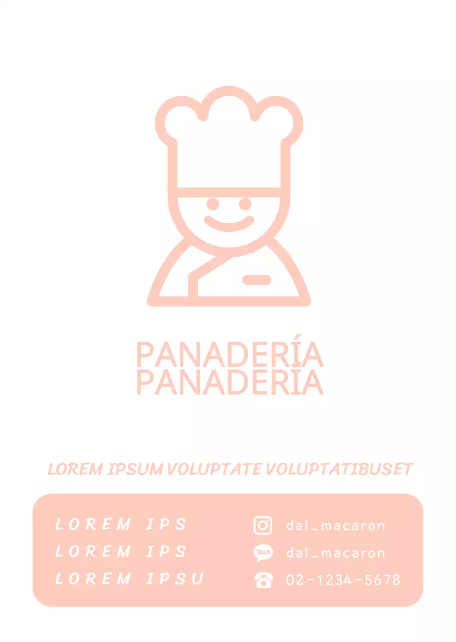 Icono de cocinero rosa Cartel transparente para panadería con horario de apertura