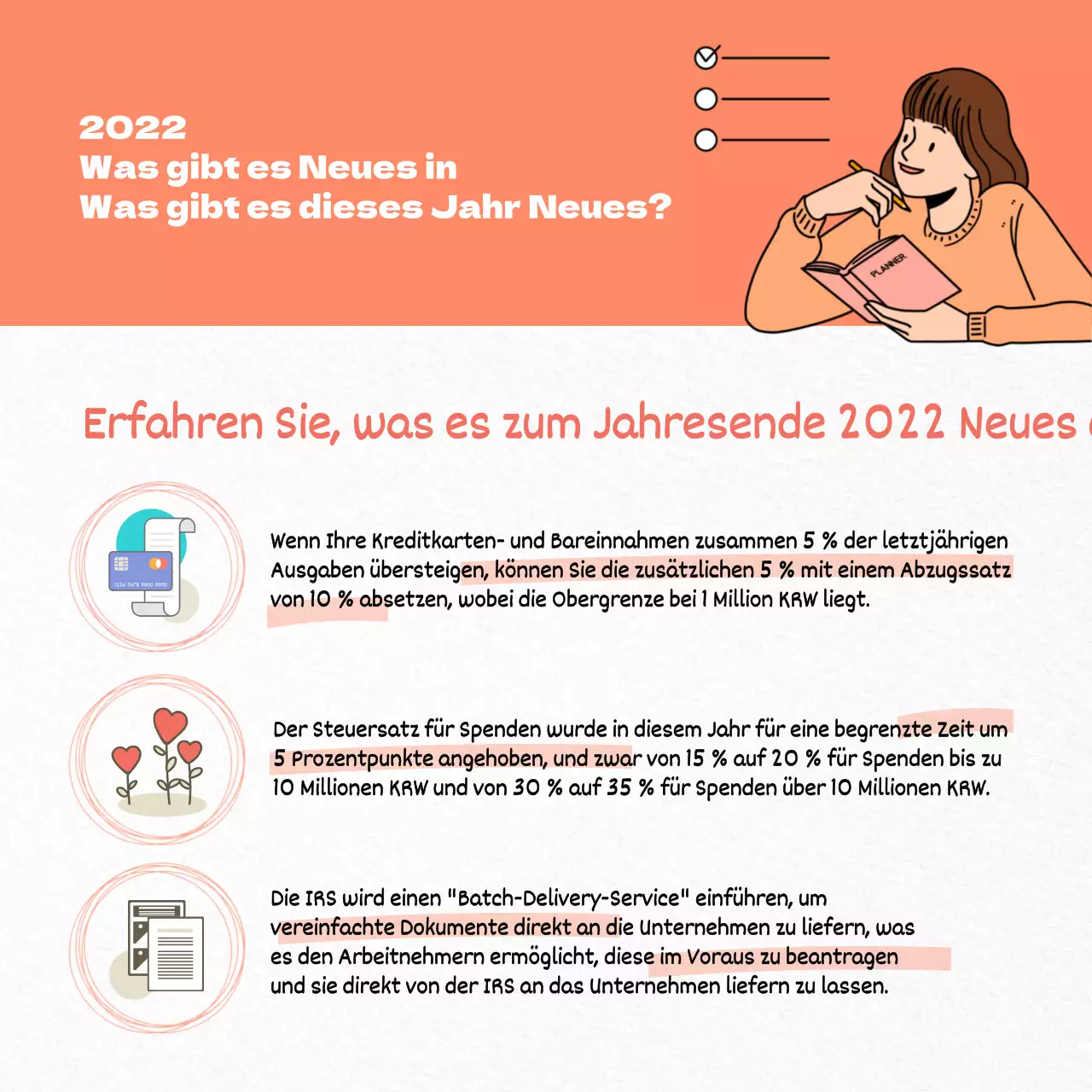 Bereiten Sie sich mit einem klaren, illustrierten Konzept auf das neue Jahr vor