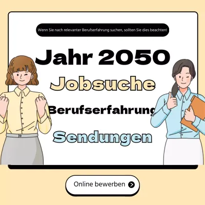 Gelbes und weißes Anschreiben zur Einstellung eines Praktikantenprogramms