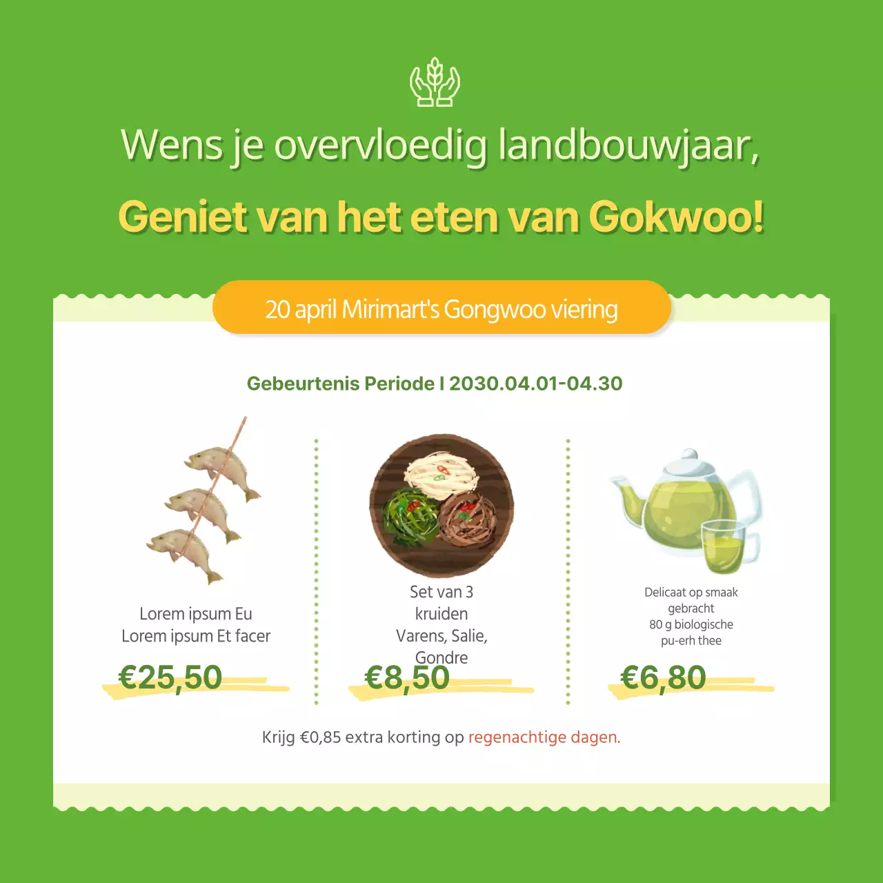 Landelijke kaart nieuws met gele achtergrond