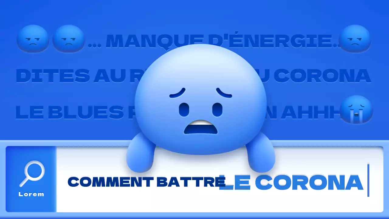 Blue Yellow Green Emoji Illustration Concept Overcoming Corona