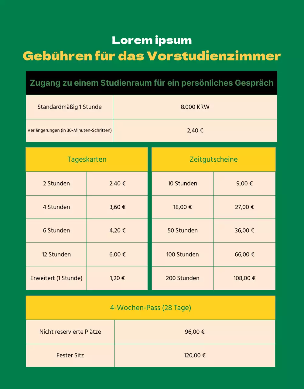 StudyCafe Face-to-Face-Interview in grüner und gelber Ausstrahlung