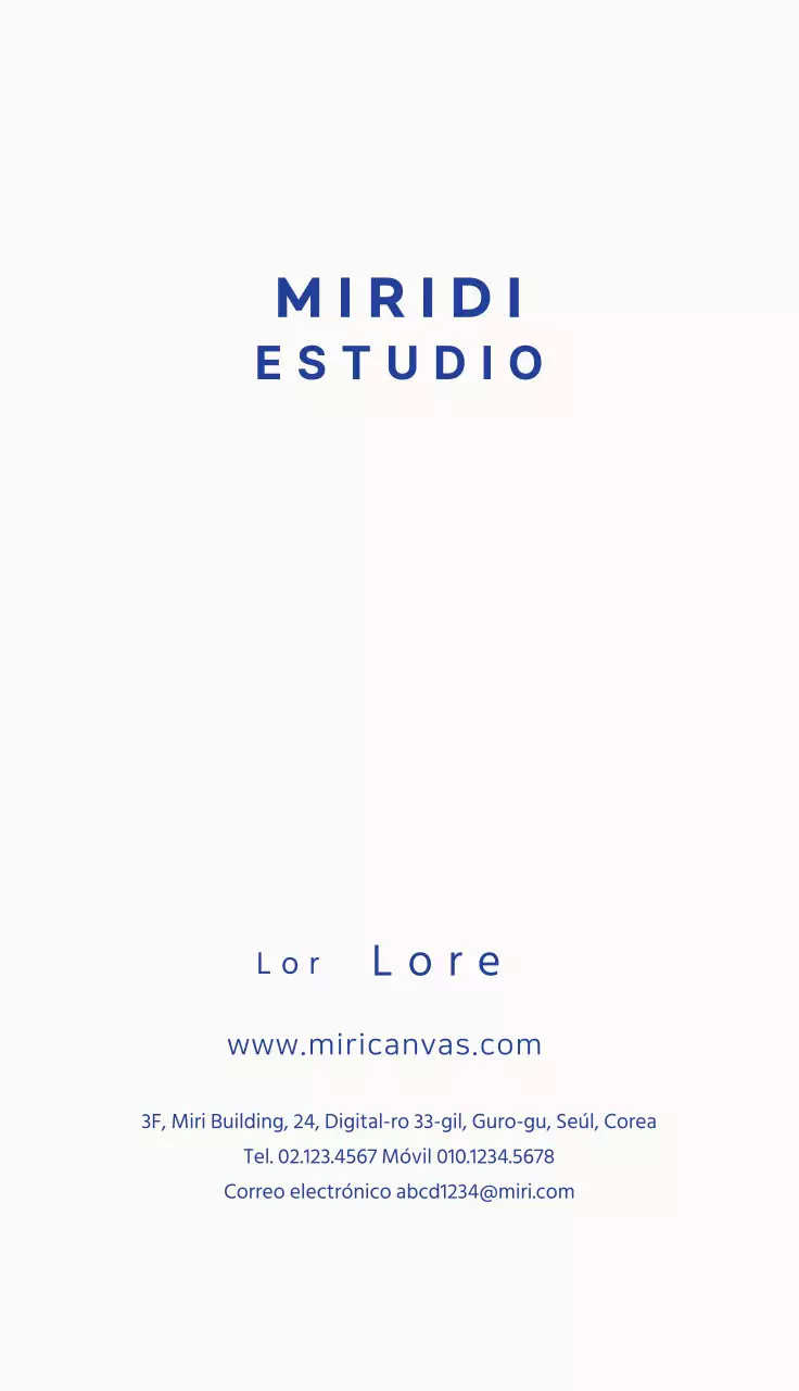 Estudio Blue Simple