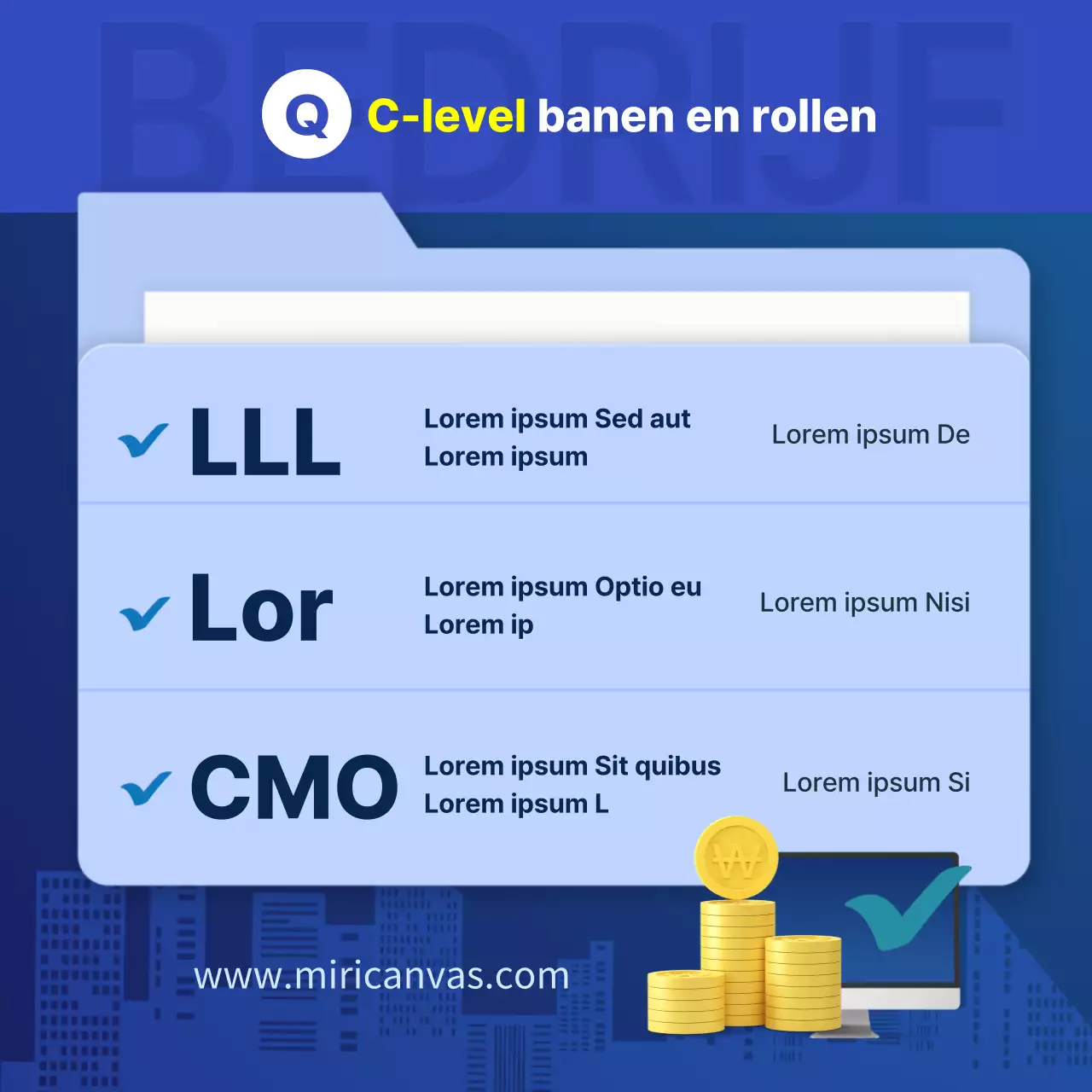 Navy en blauwe 3D solid nette startup business trivia kaartNieuws