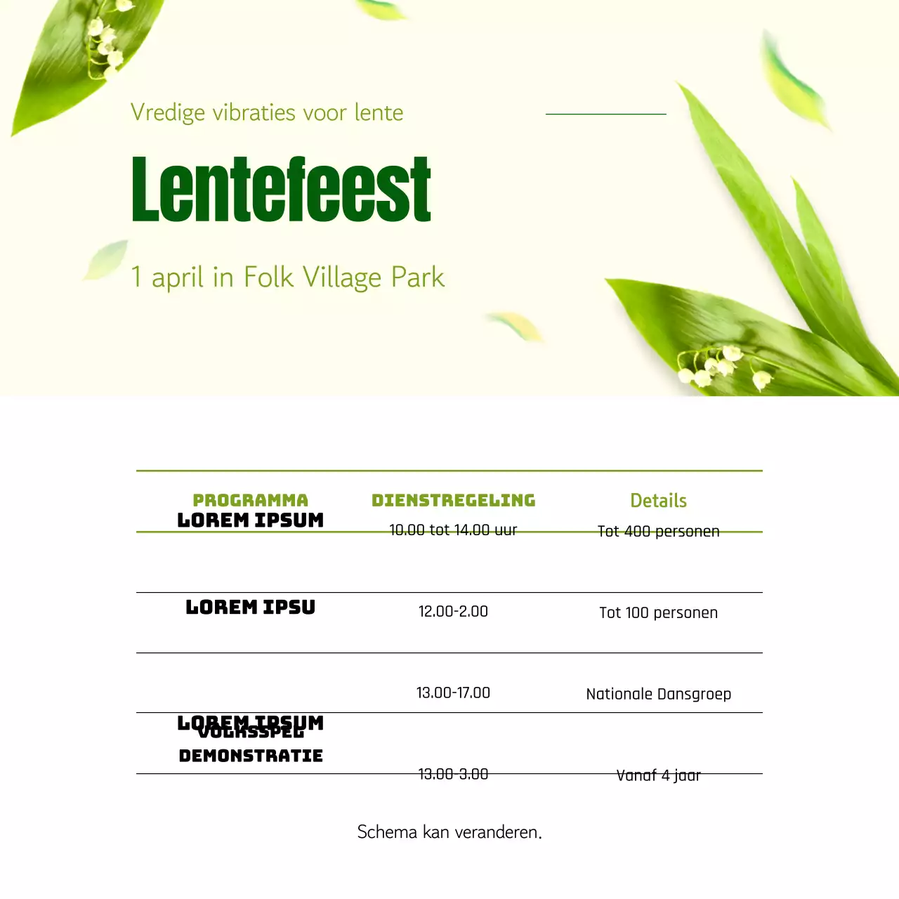 Limoengroen Fris en fladderende bladeren concept Chinees Nieuwjaar tafelthema