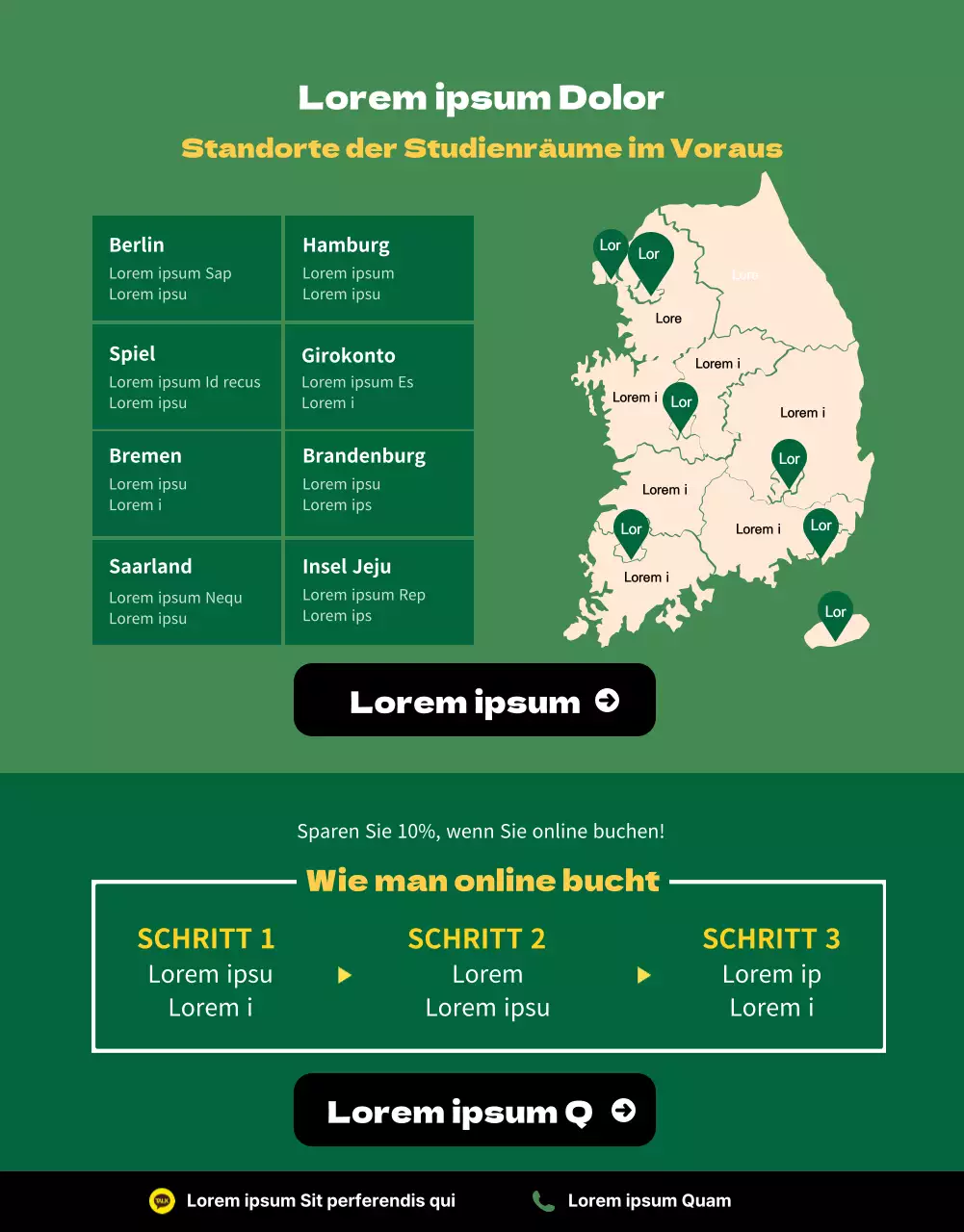 StudyCafe Face-to-Face-Interview in grüner und gelber Ausstrahlung