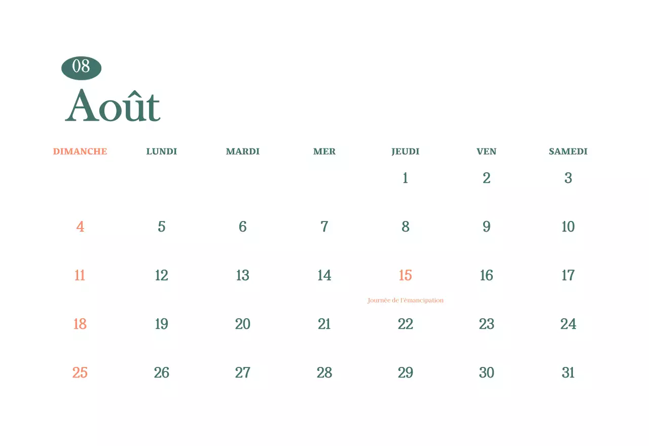 Calendrier des cafés avec recommandation de la boisson du mois