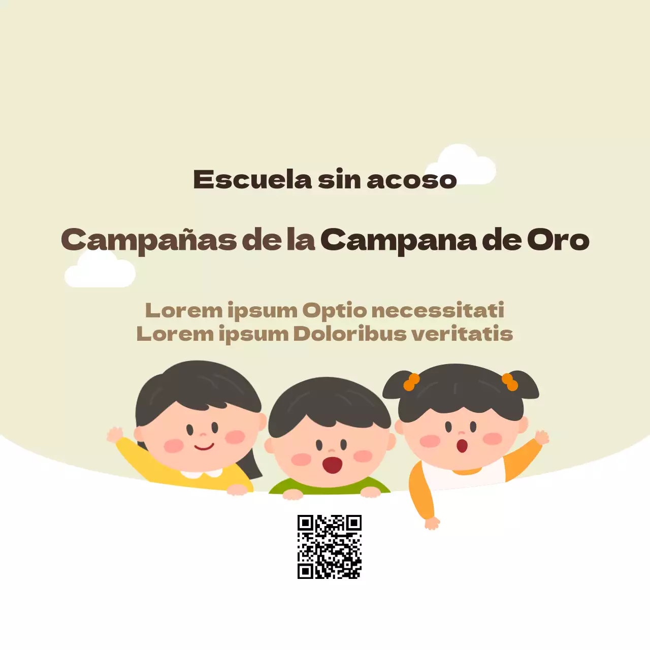 Anunciar y promocionar la campaña de la Campana de Oro con el estilo de un simpático y redondo personaje infantil.