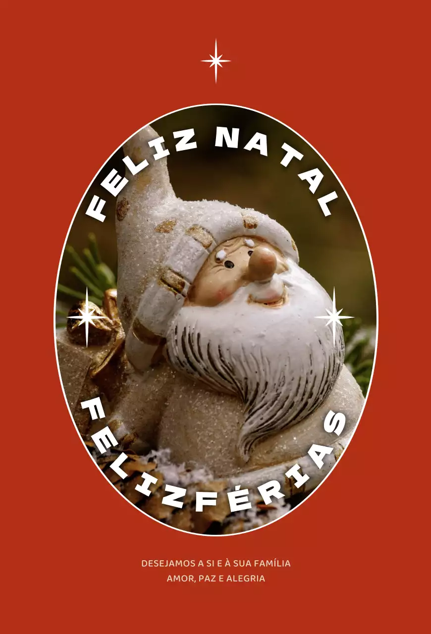 Fotografia de Natal vermelha Postal de Natal