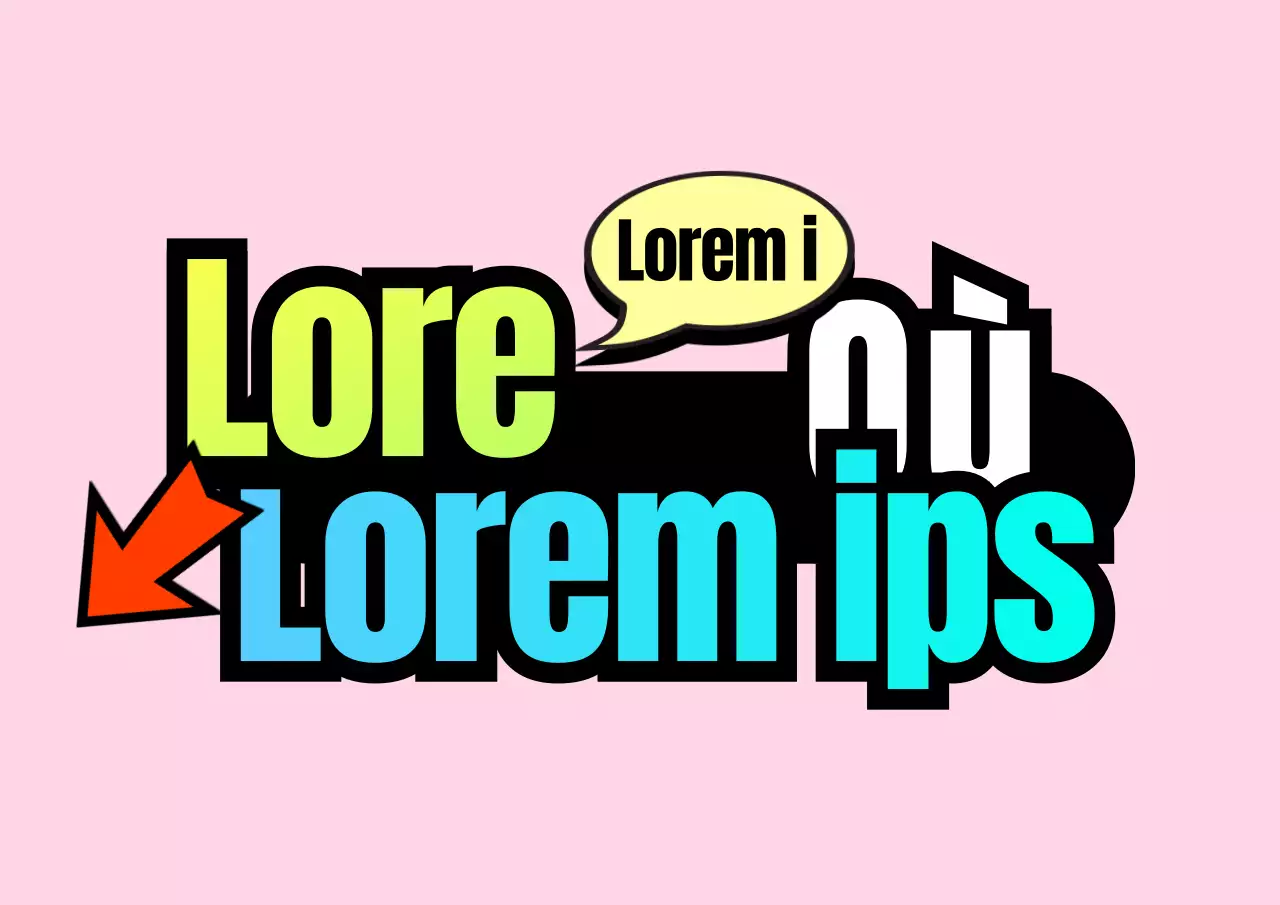 Guidez le texte avec des concepts de dégradés et de flèches