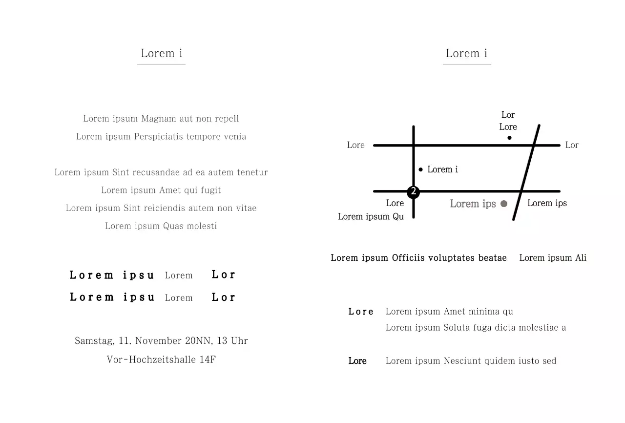 Modernes Konzept Hochzeitseinladung in grau und braun