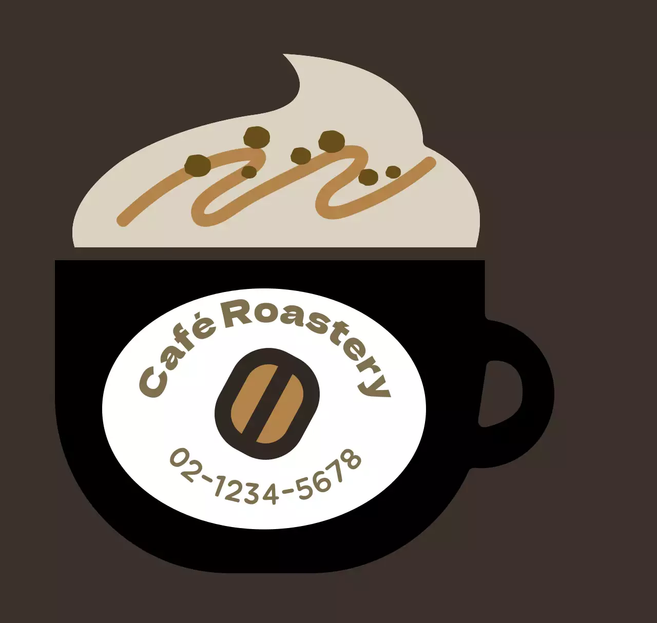 Porta-chaves acrílico preto cappuccino cafe