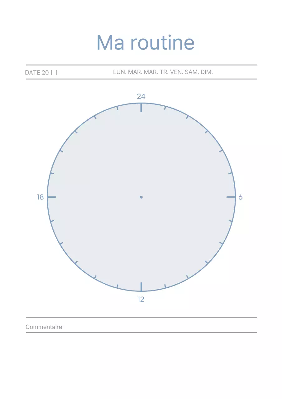 Formes bleues Plan simple