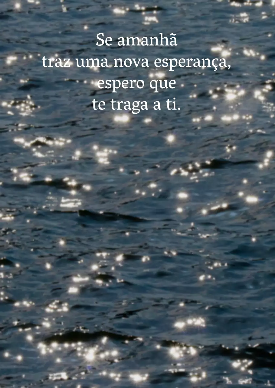 Fotografia e texto de ondas calmantes