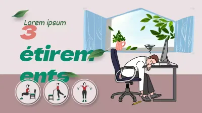 Comment s'étirer dans un thème printanier rose et vert