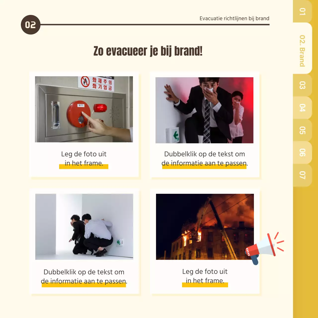 Turquoise gids voor paraatheid bij rampen cardnews design