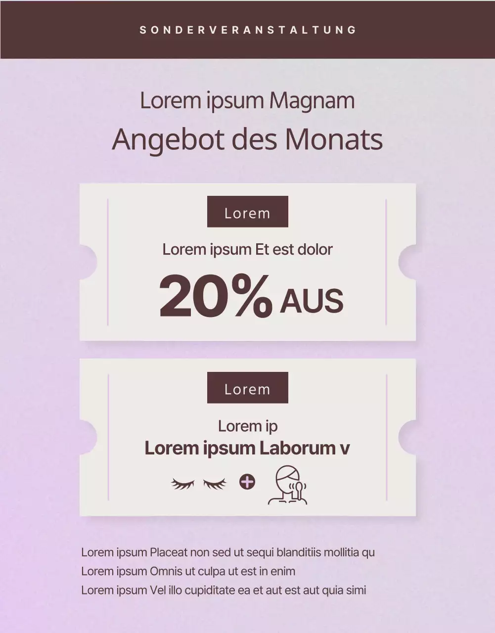 Anleitung zur einfachen Wimpernverlängerung in Lila und Braun