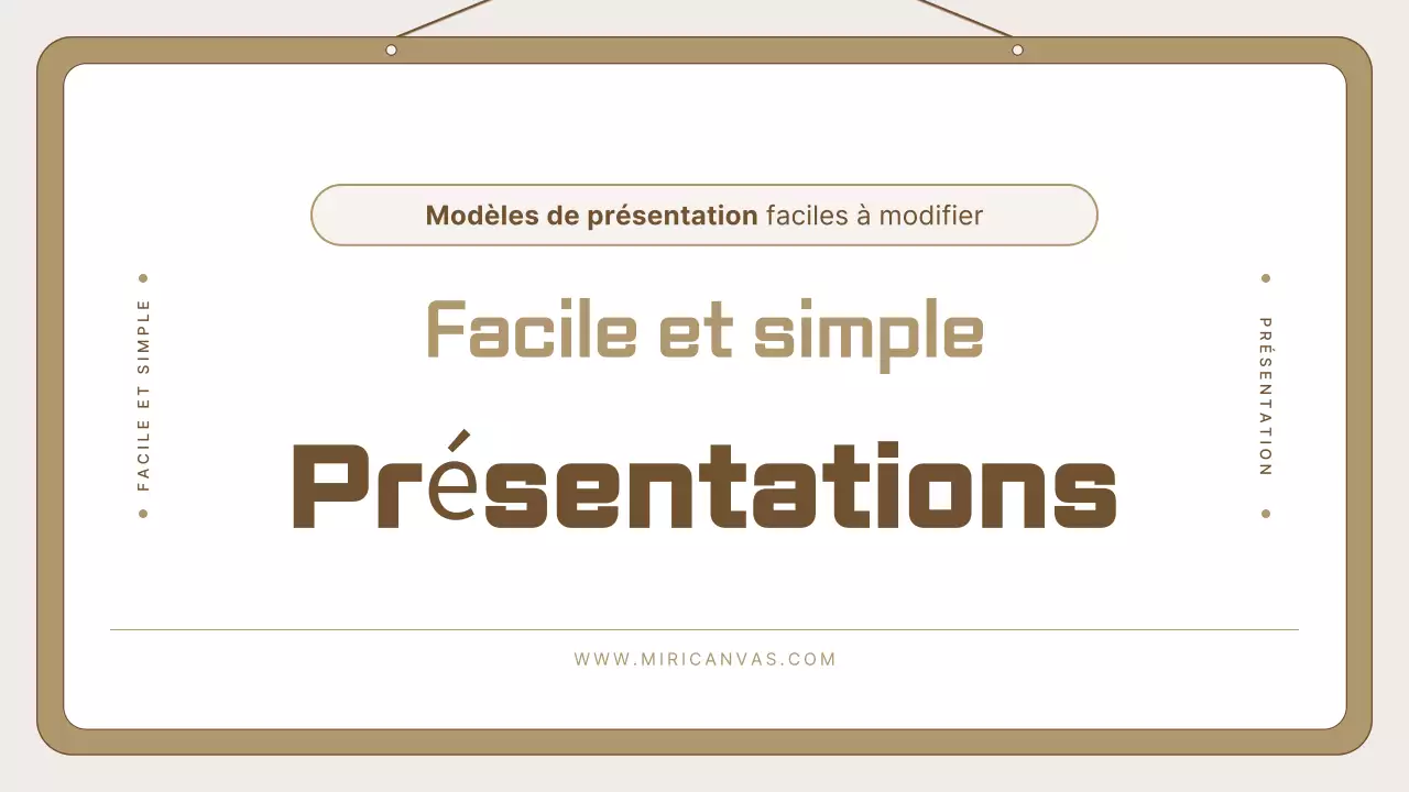 Guide de la présentation Beige Simple