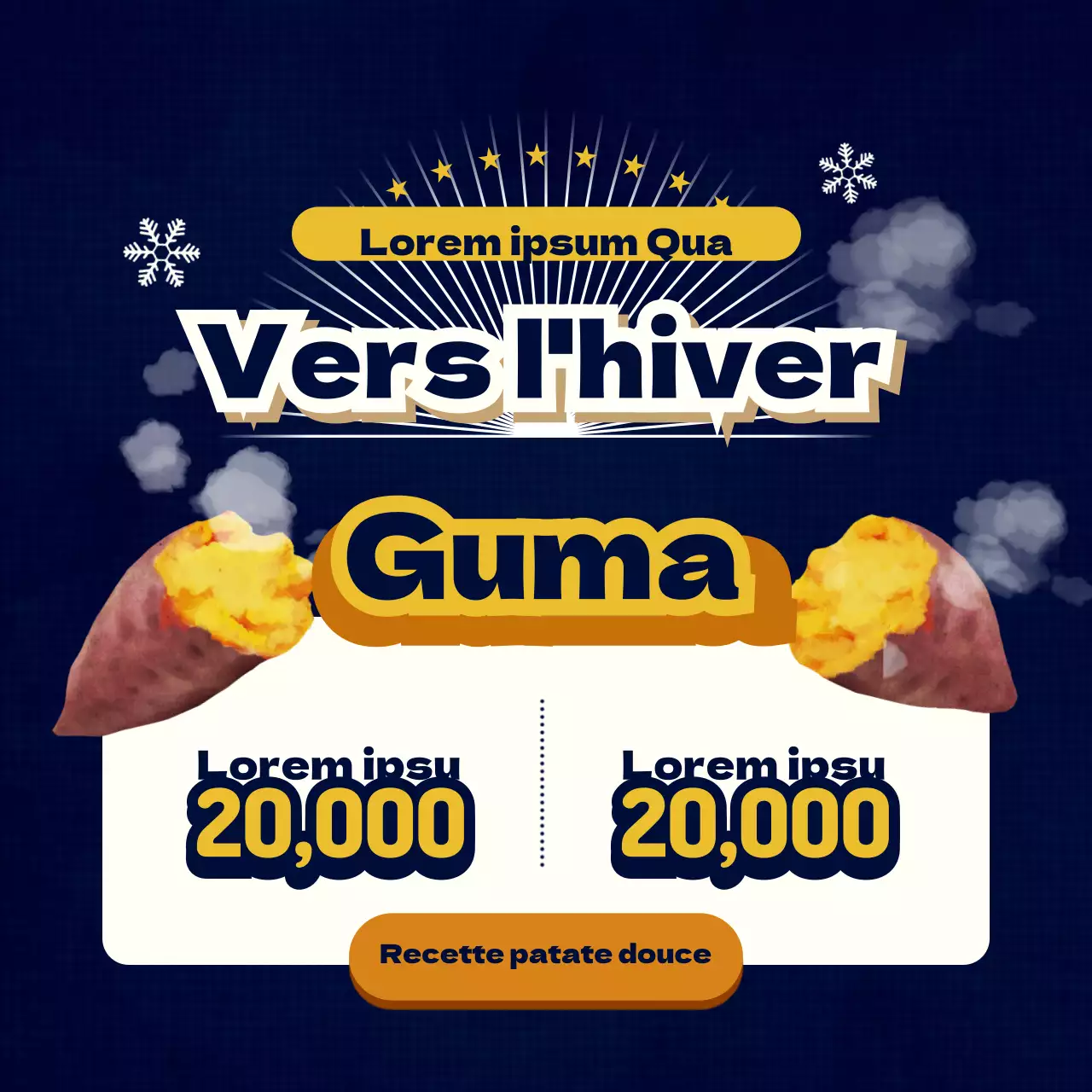 En-cas d'hiver patate douce