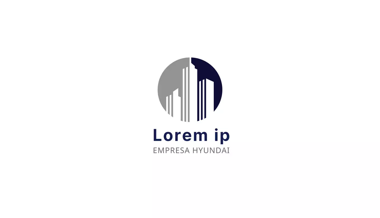Logótipo azul limpo empresarial