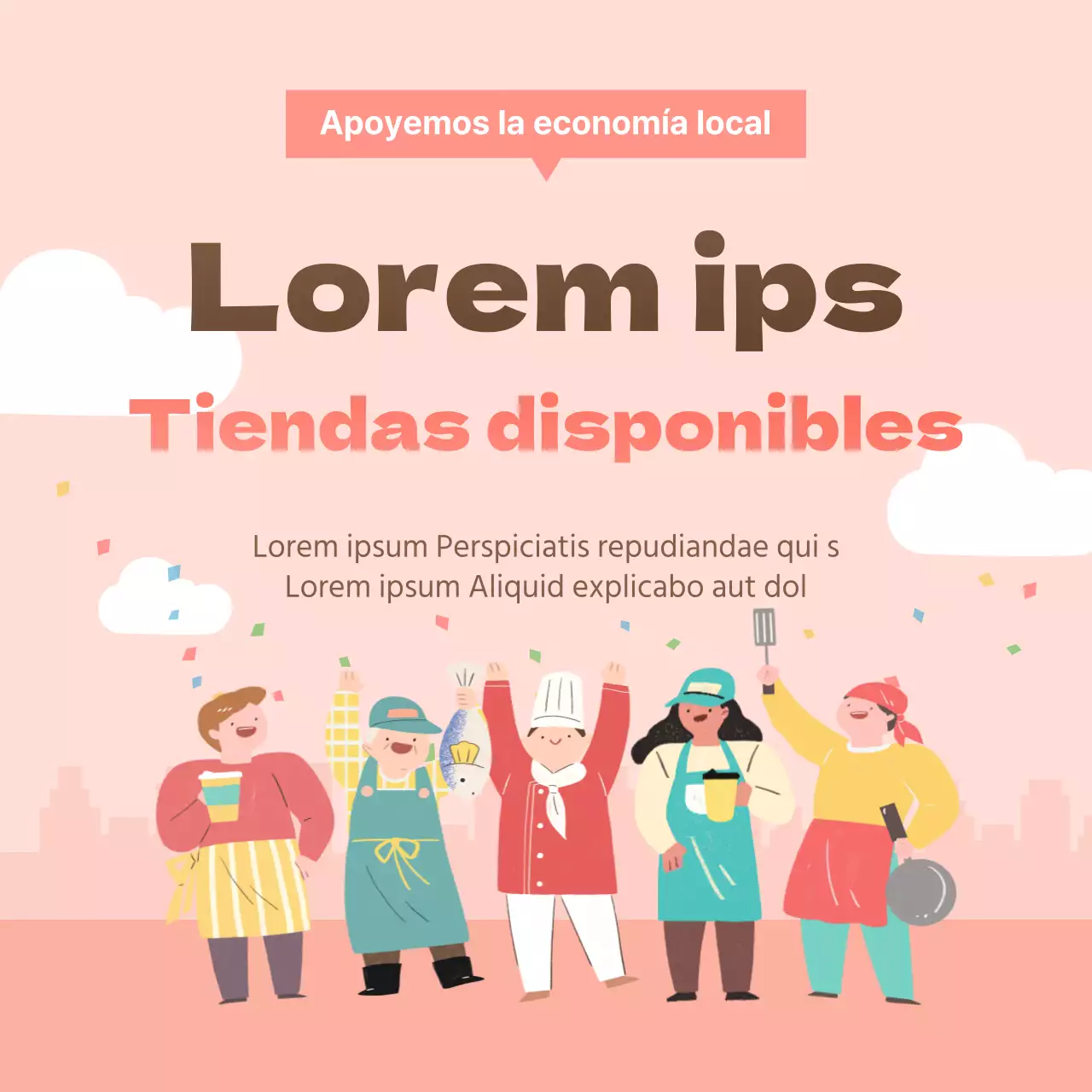 Avisos de texto en la tienda de Pink Disaster Payments