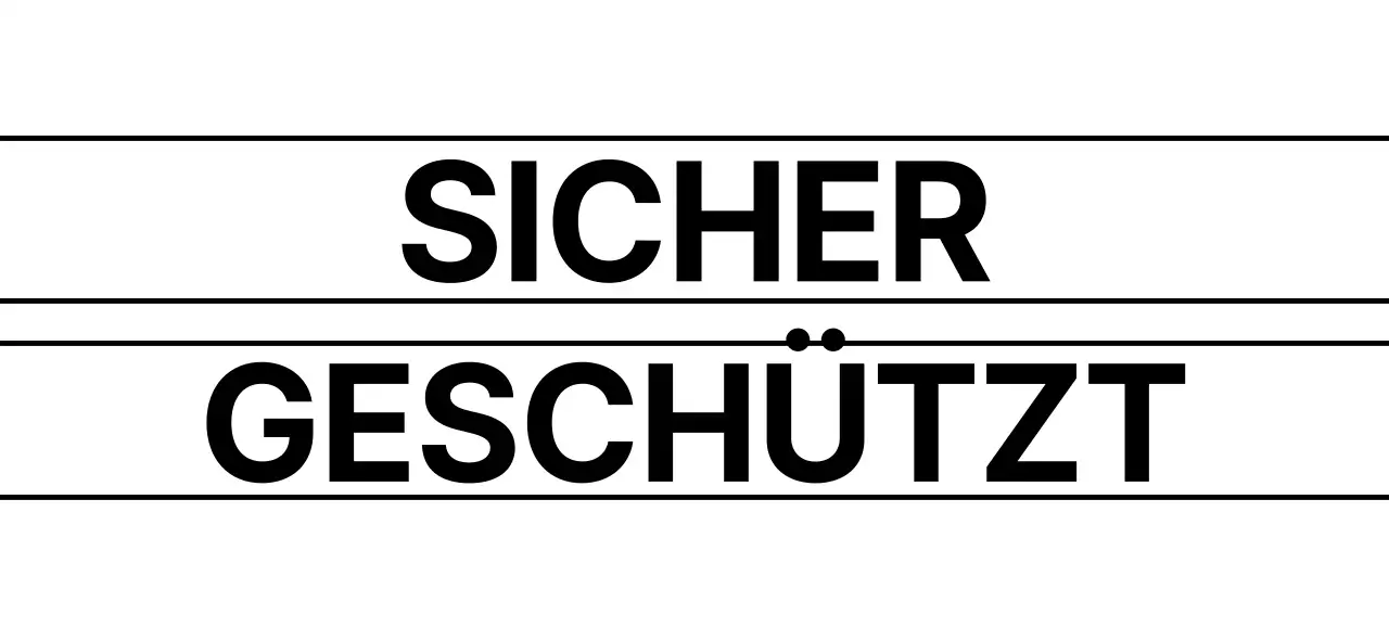 Ein Design mit schwarzen und weißen Linien und einfachem Text
