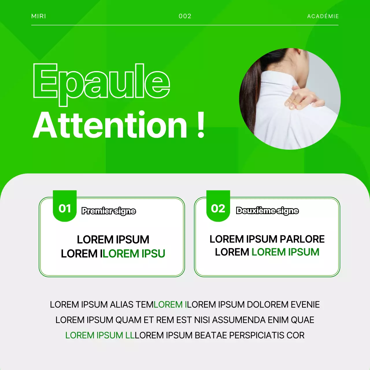 Blessures au golf chez les cartes vertes et grises