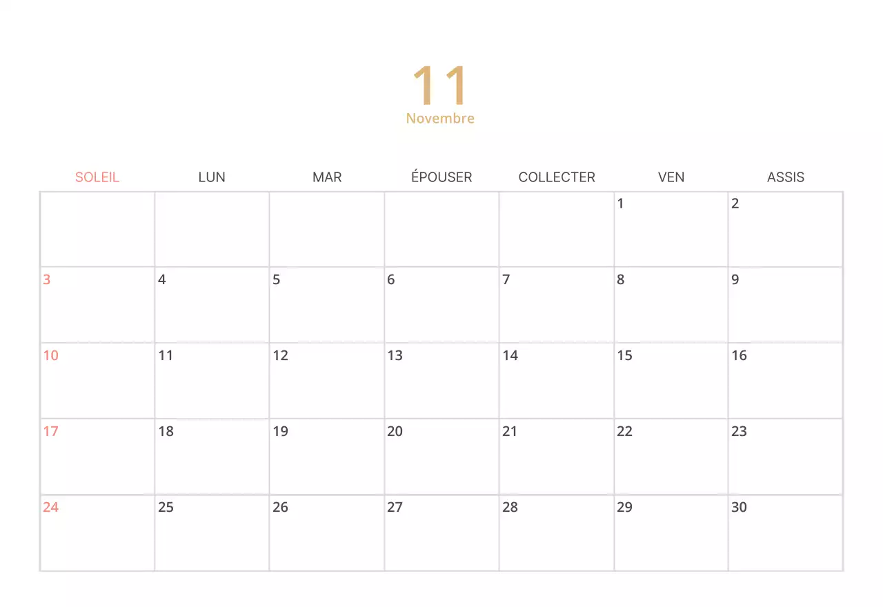 Calendrier de bureau illustré vert sur le thème de la famille