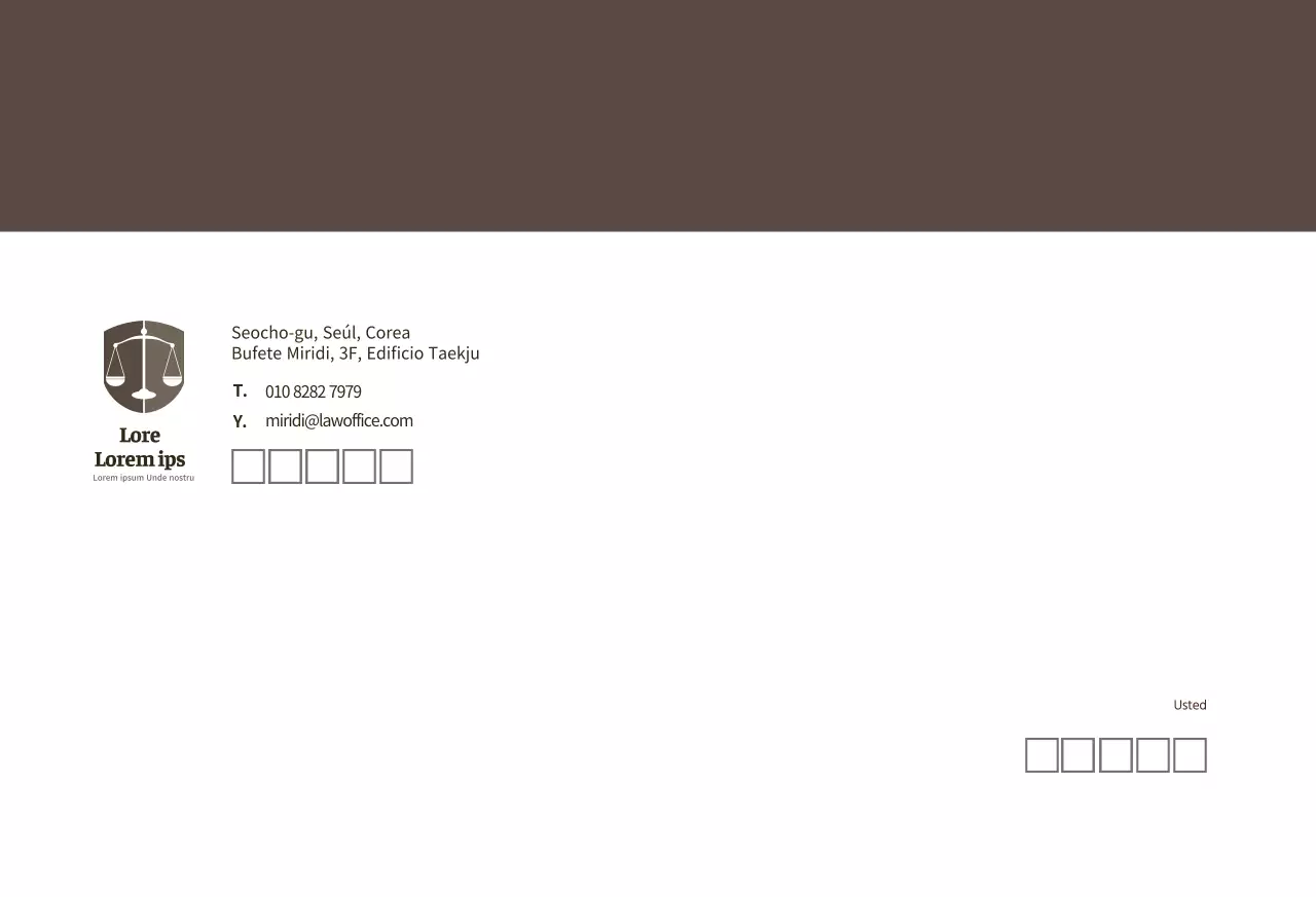 Brown, bufete moderno